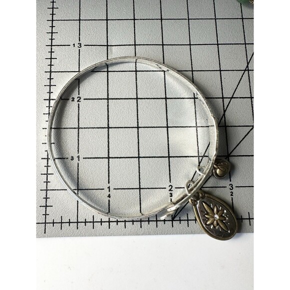 Brighton "Joy To The World" Bangle Bracelet Silver Plated Jewelry Signed - Picture 5 of 5